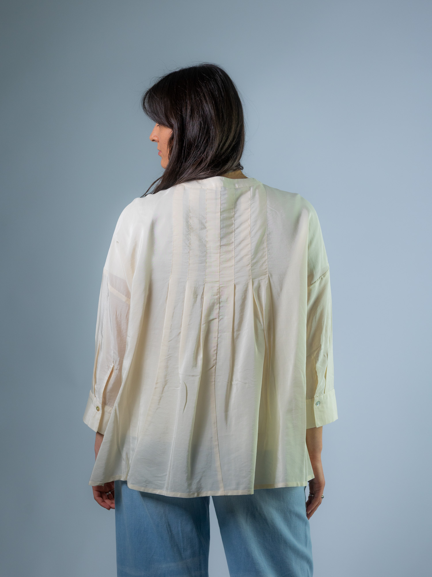 Bluse, beige – Bild 2