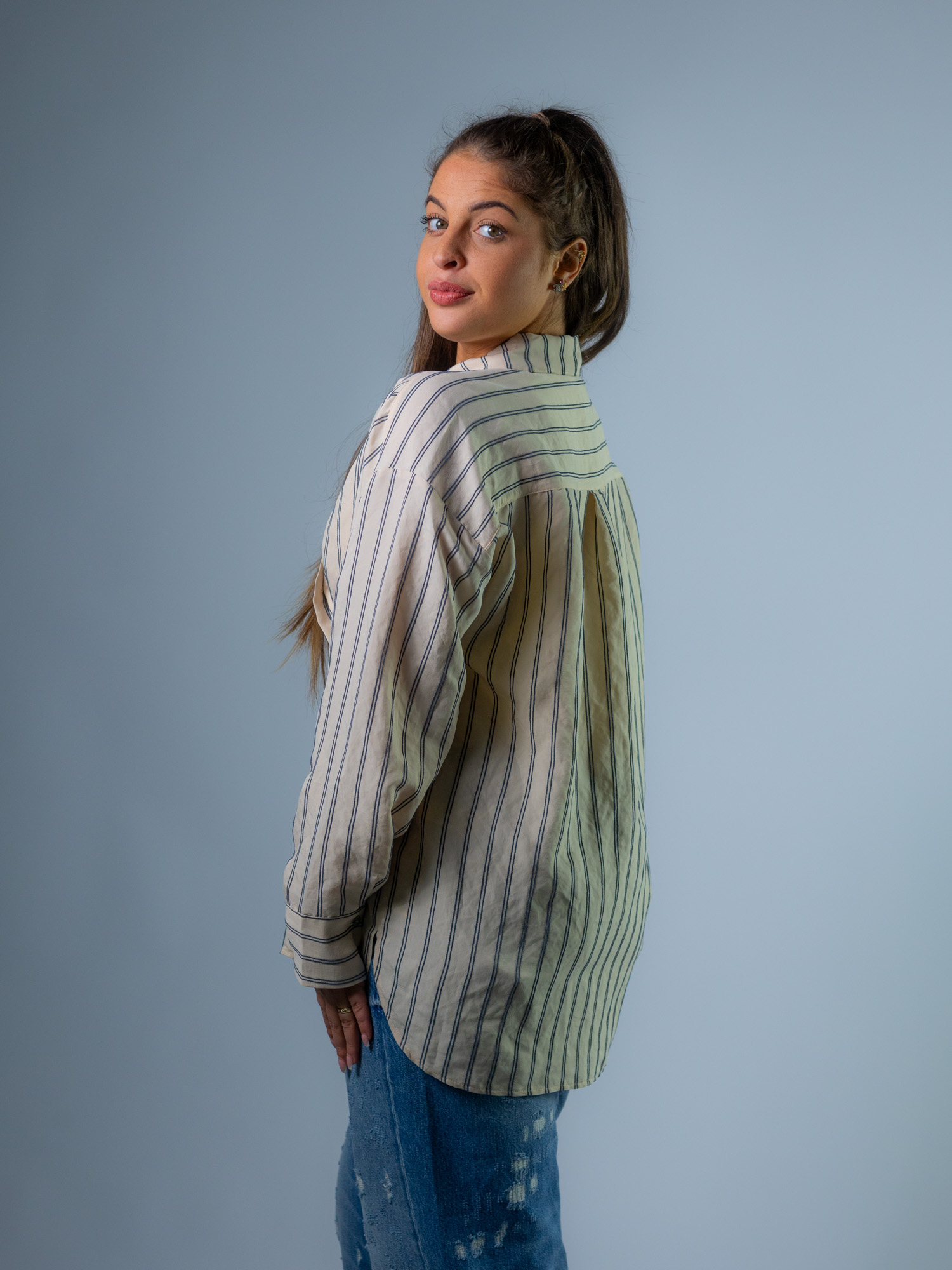 Bluse, gestreift – Bild 4