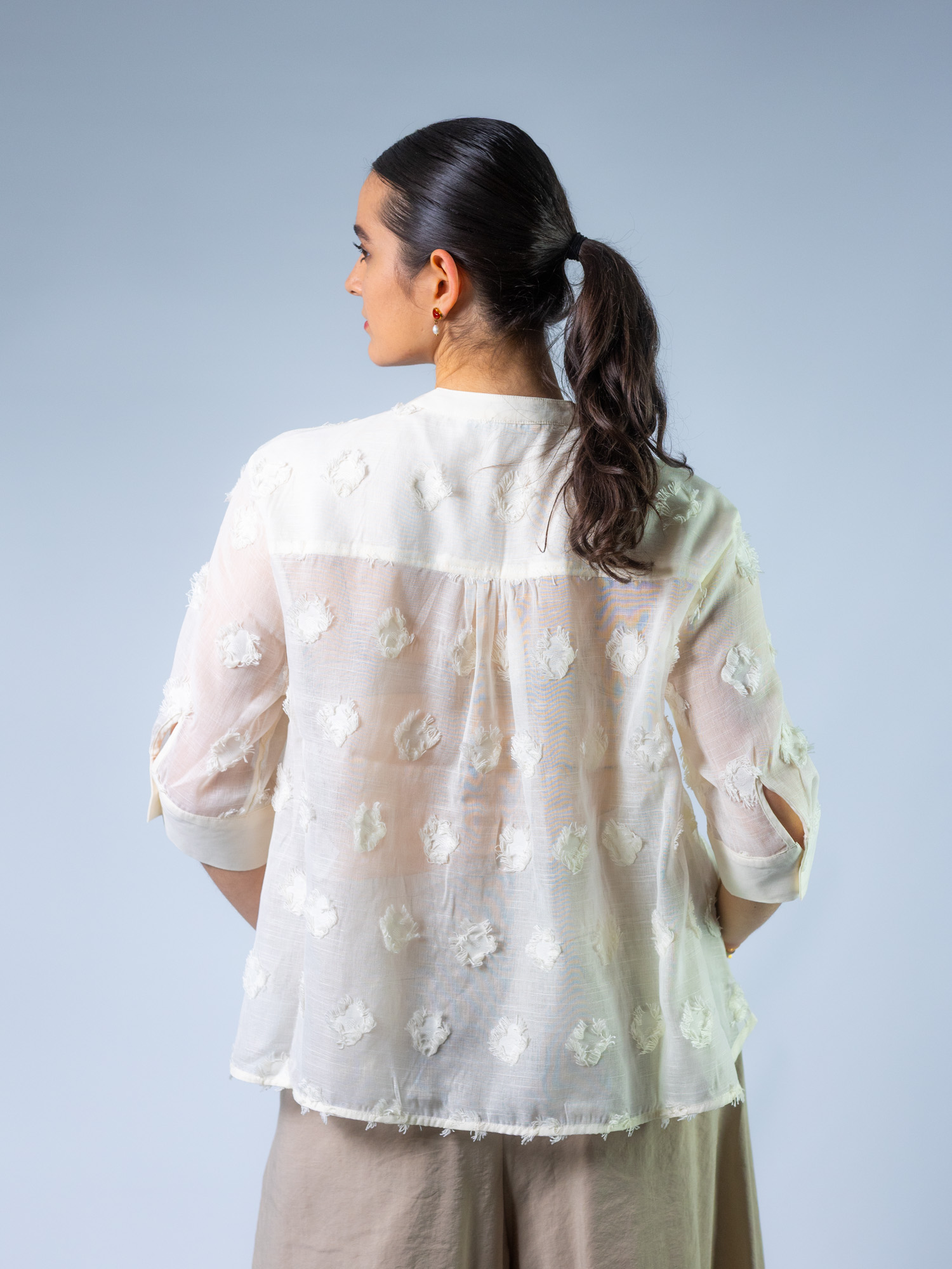 Bluse, ecru – Bild 2