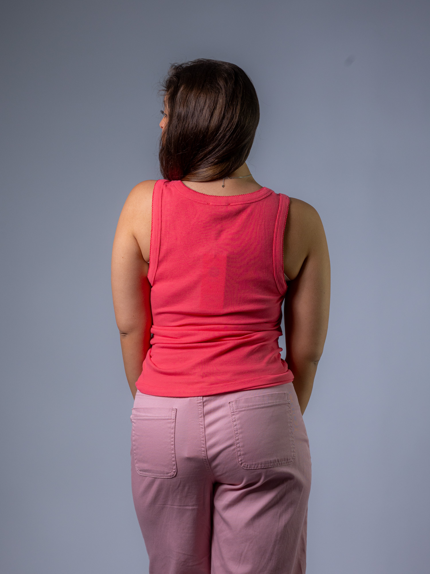 Tanktop orange und ecru – Bild 2