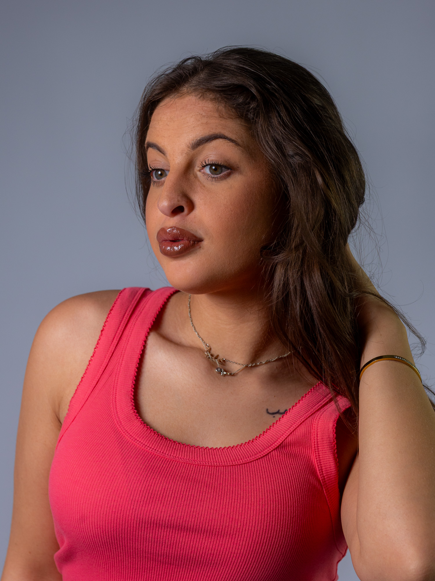 Tanktop orange und ecru – Bild 4