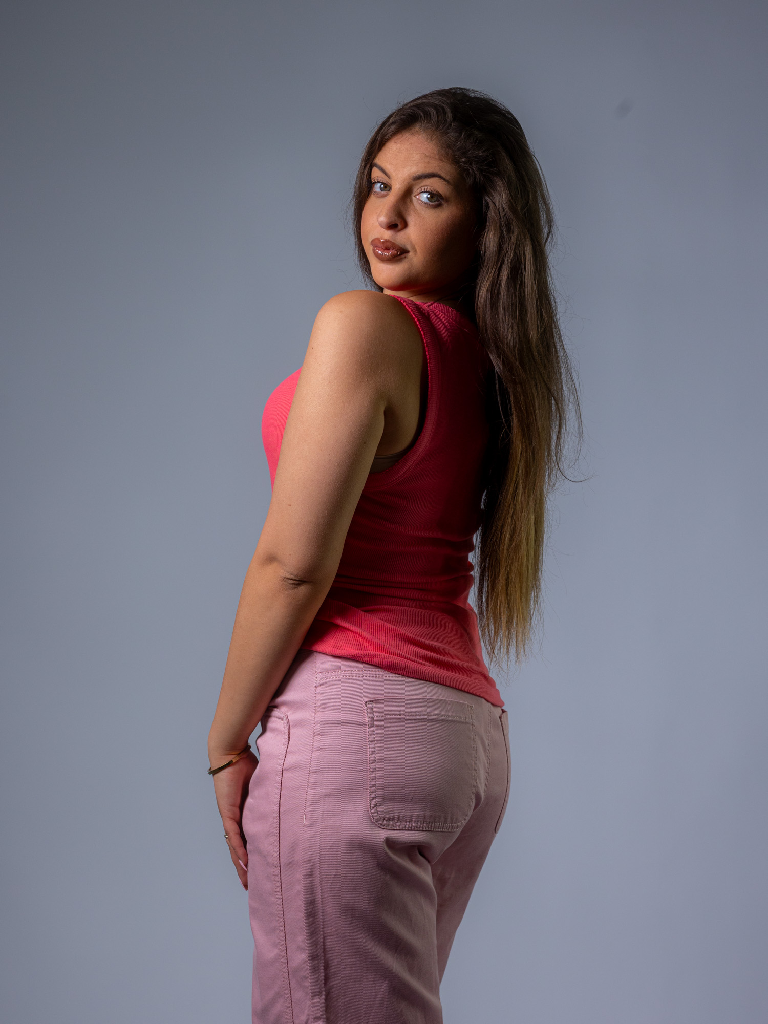 Tanktop orange und ecru – Bild 3