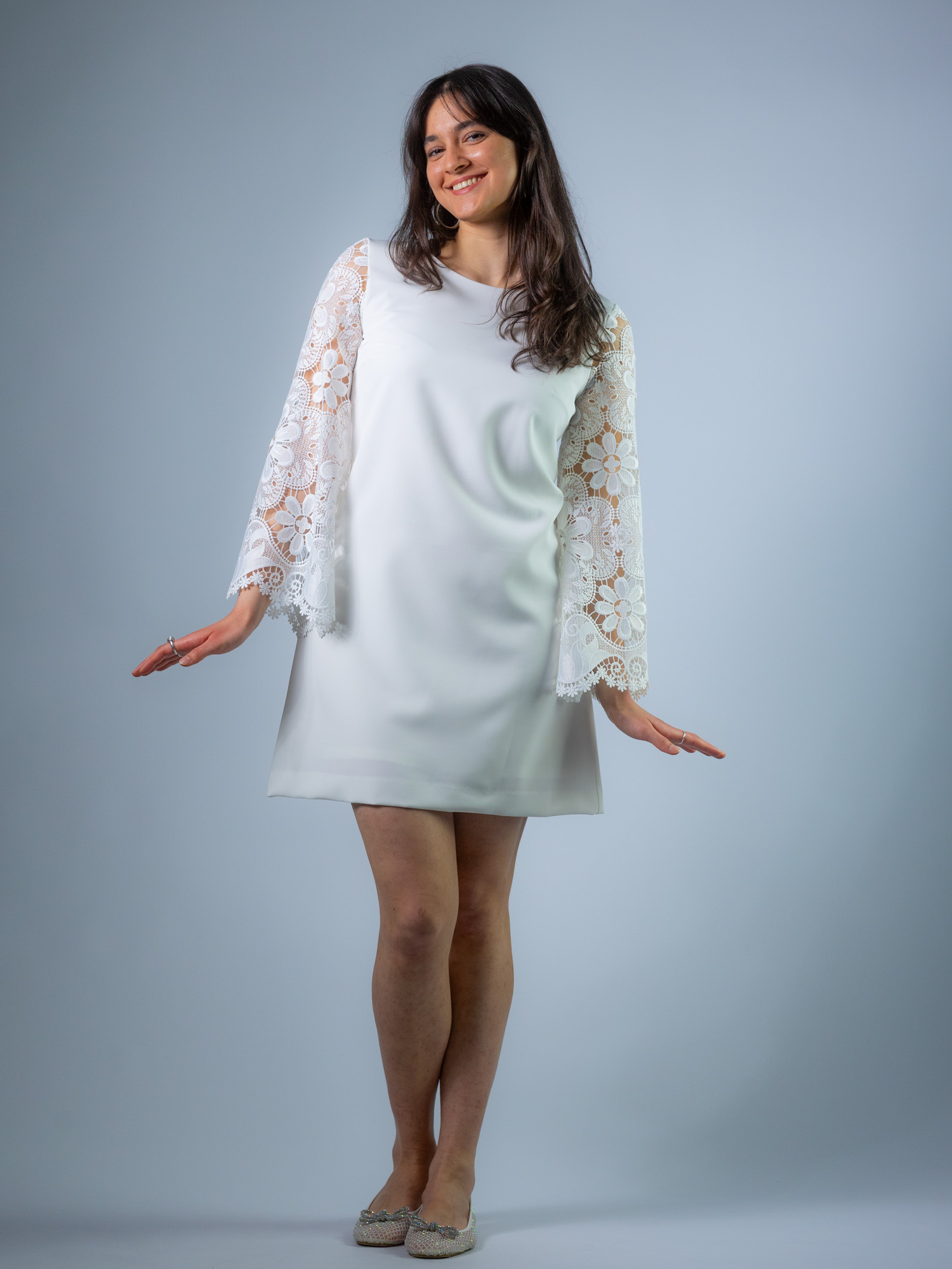 Minikleid, weiß