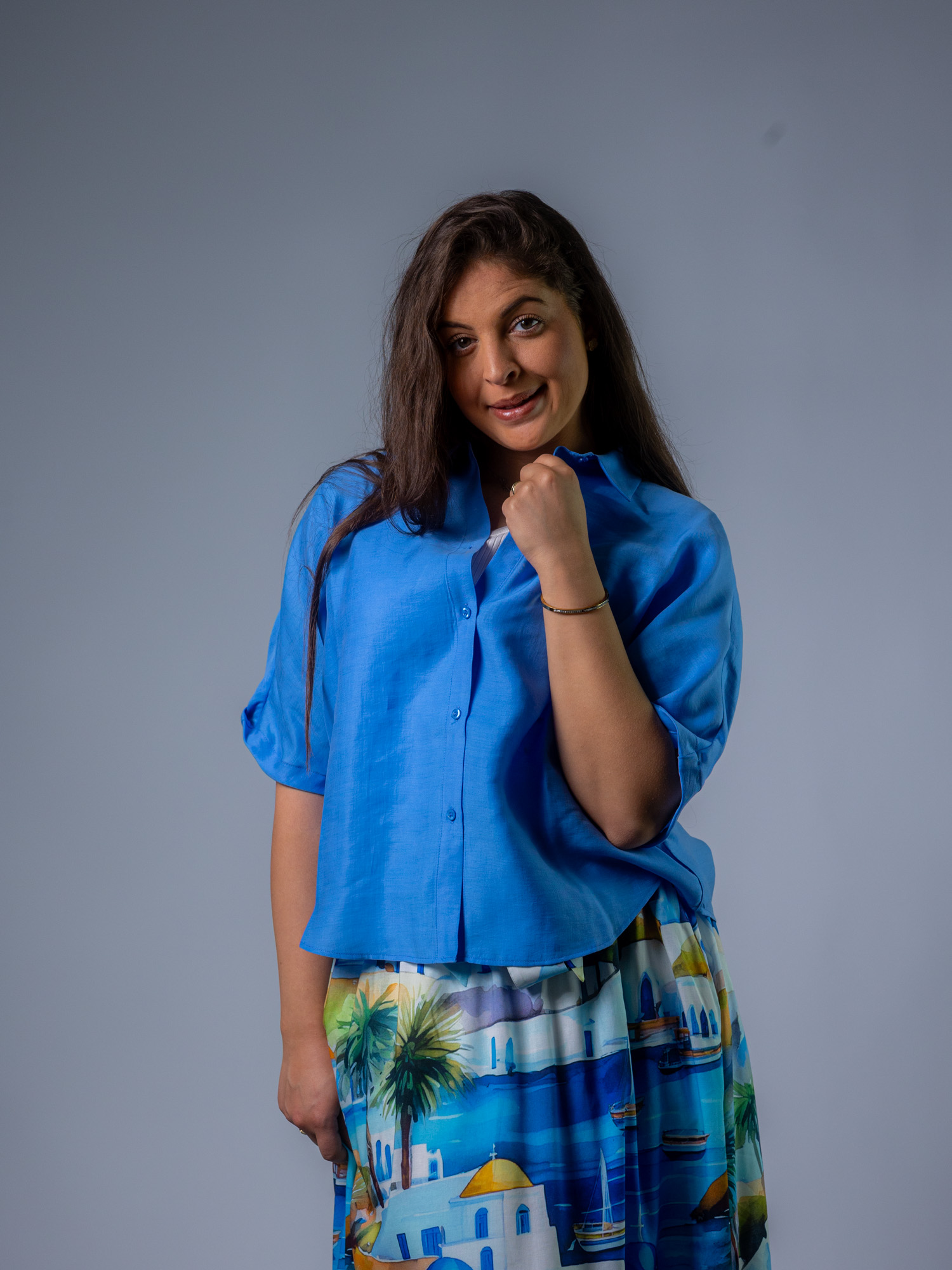 Bluse mit Fledermausärmel – Bild 3