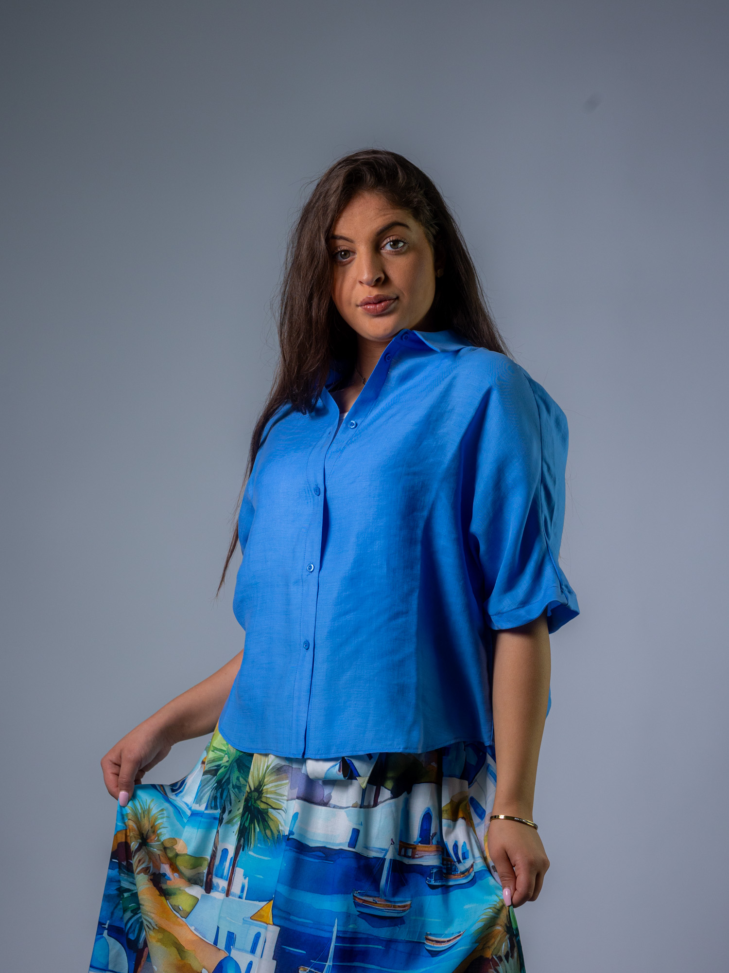 Bluse mit Fledermausärmel