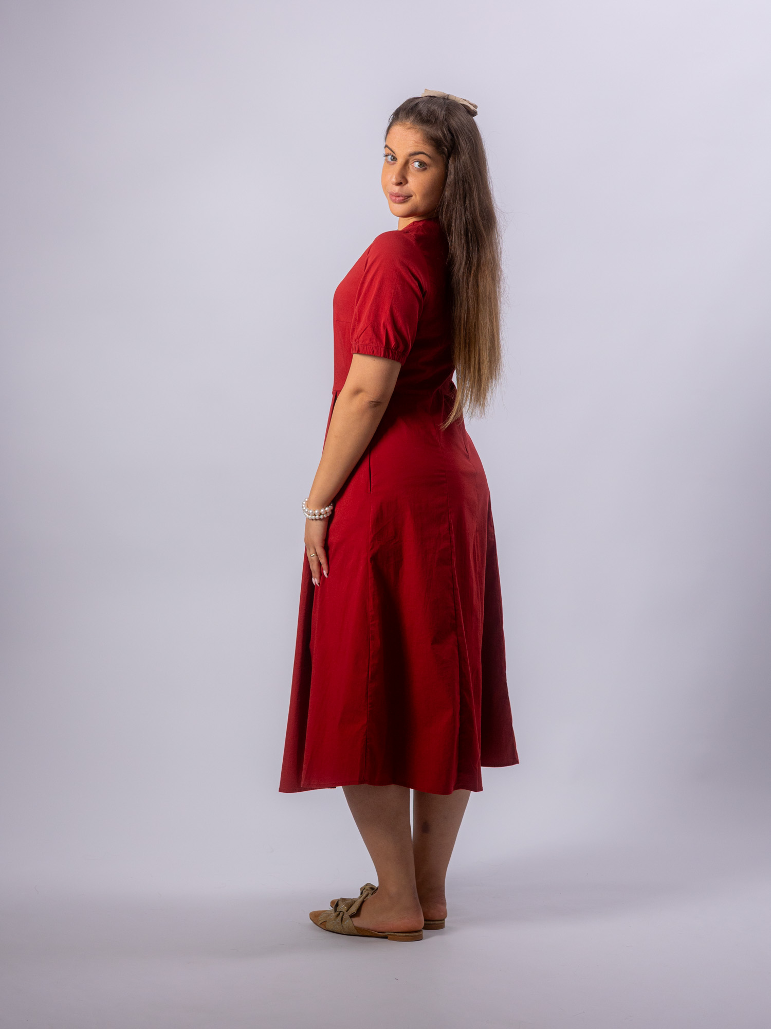 Maxikleid rot – Bild 2