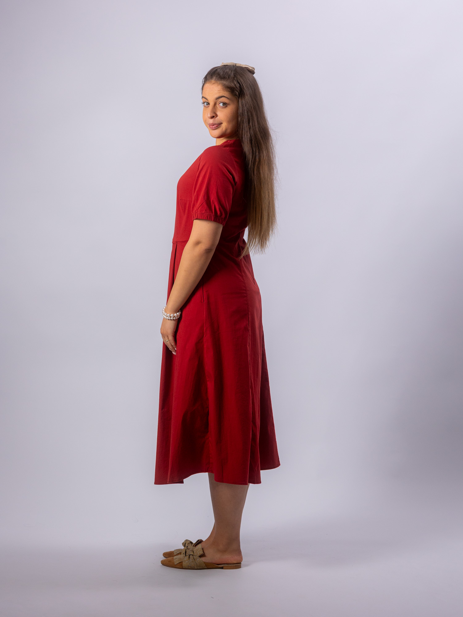 Maxikleid rot – Bild 4
