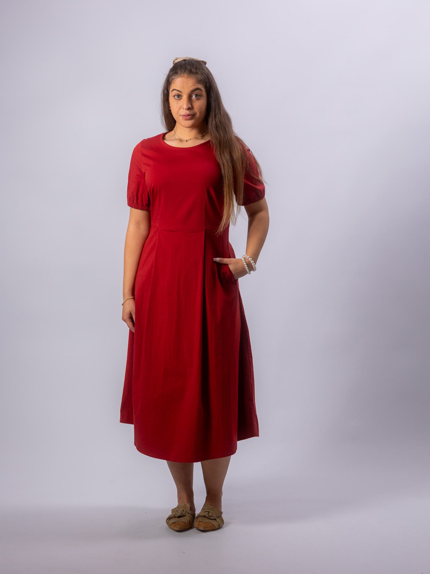 Maxikleid rot – Bild 3