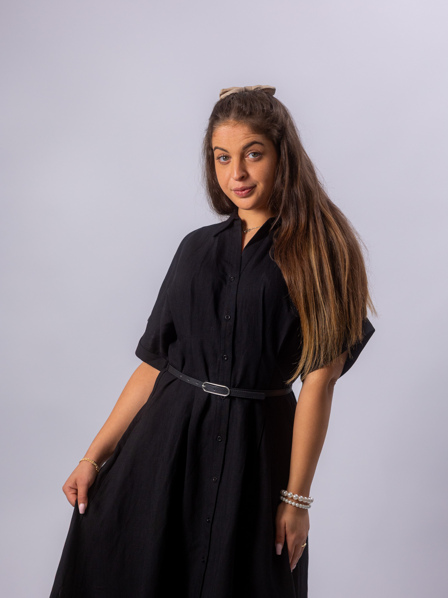Leinenkleid schwarz – Bild 5