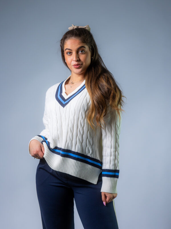 Collegepullover ecru