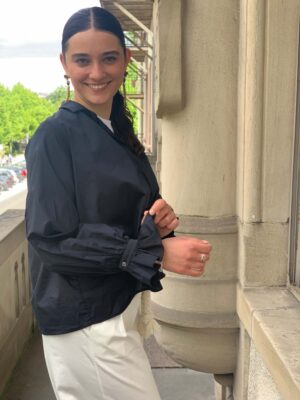 Bluse, dunkelblau