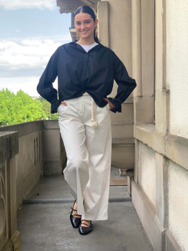 Bluse, dunkelblau – Bild 5