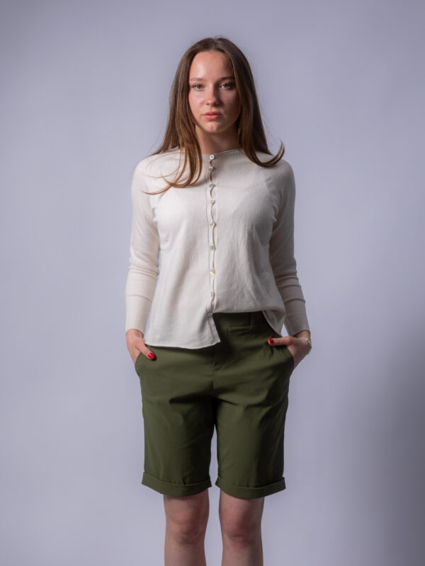 Chino Shorts aus Viskosemix