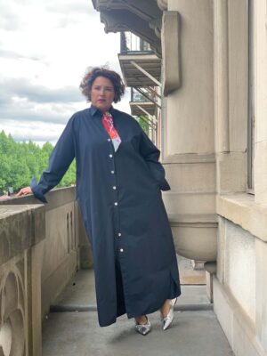 Kleid, blau