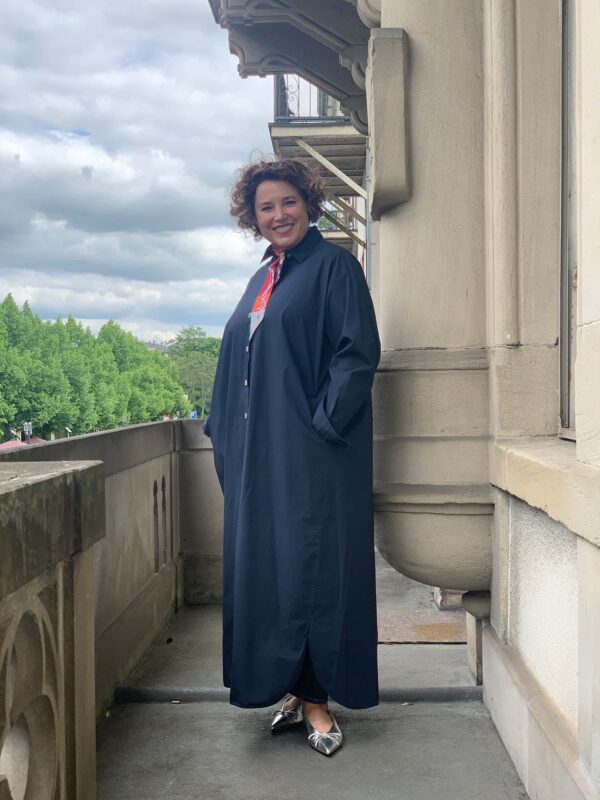 Kleid, blau – Bild 2
