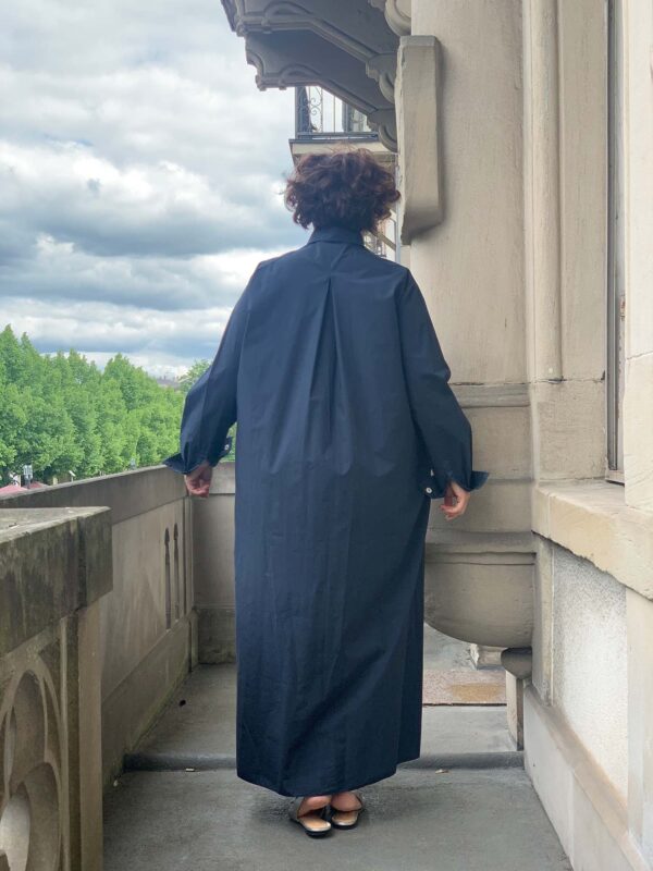 Kleid, blau – Bild 3