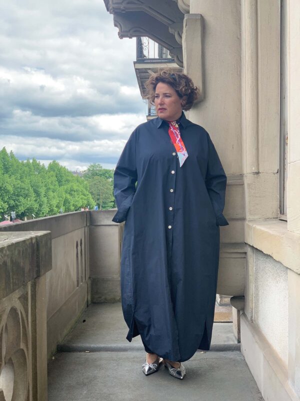 Kleid, blau – Bild 5