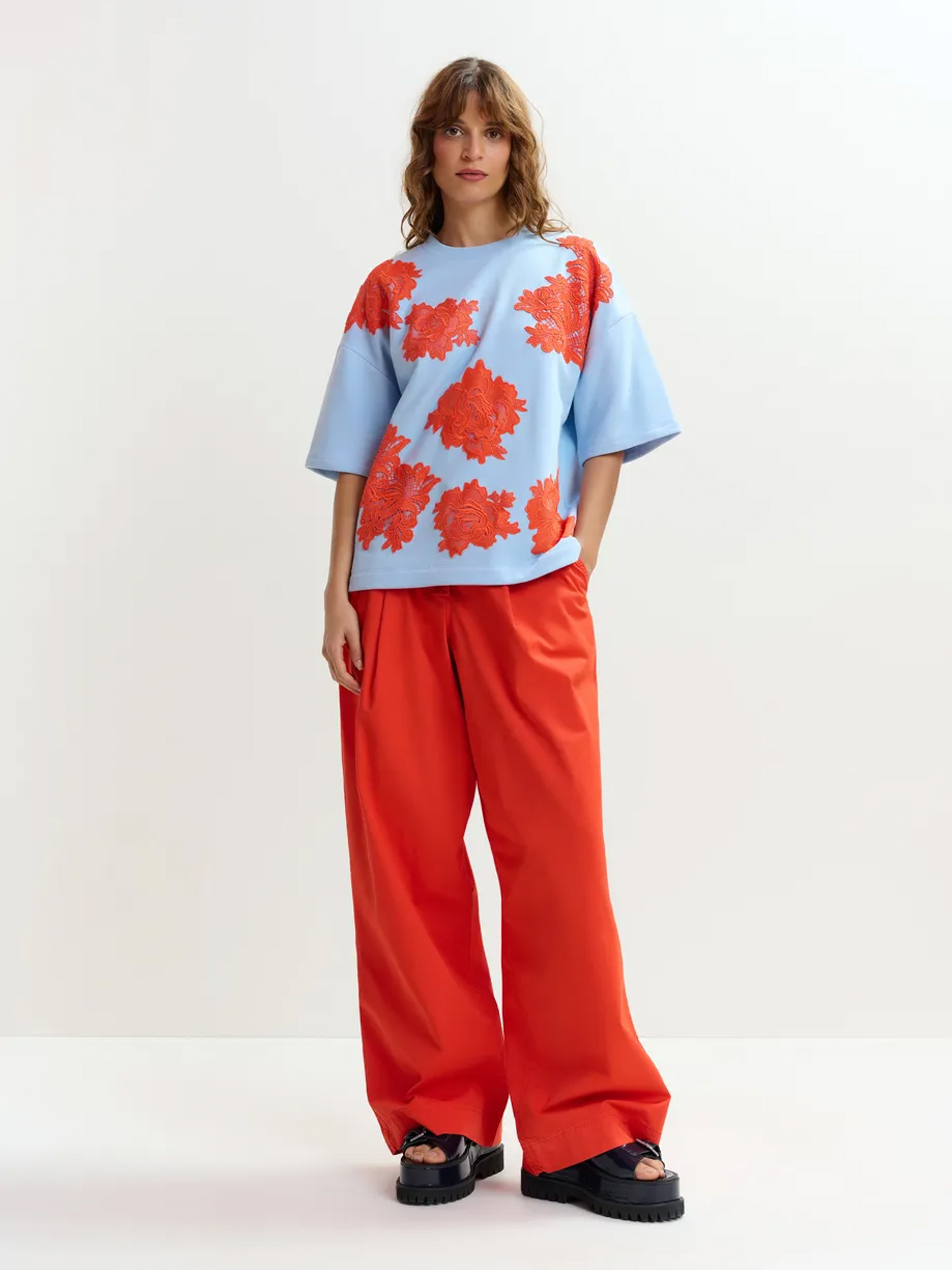 Sweatshirt Spitzenverzierung – Bild 5