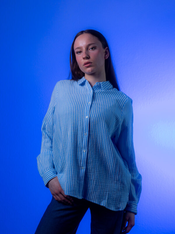 Bluse, gestreift