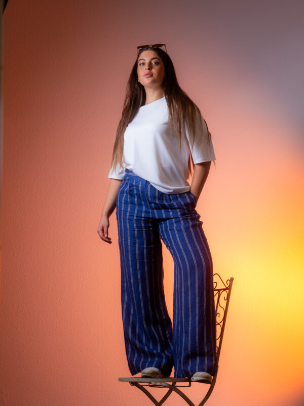 Hose, gestreift