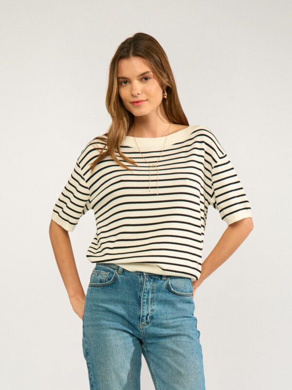 Ringelpullover halbarm