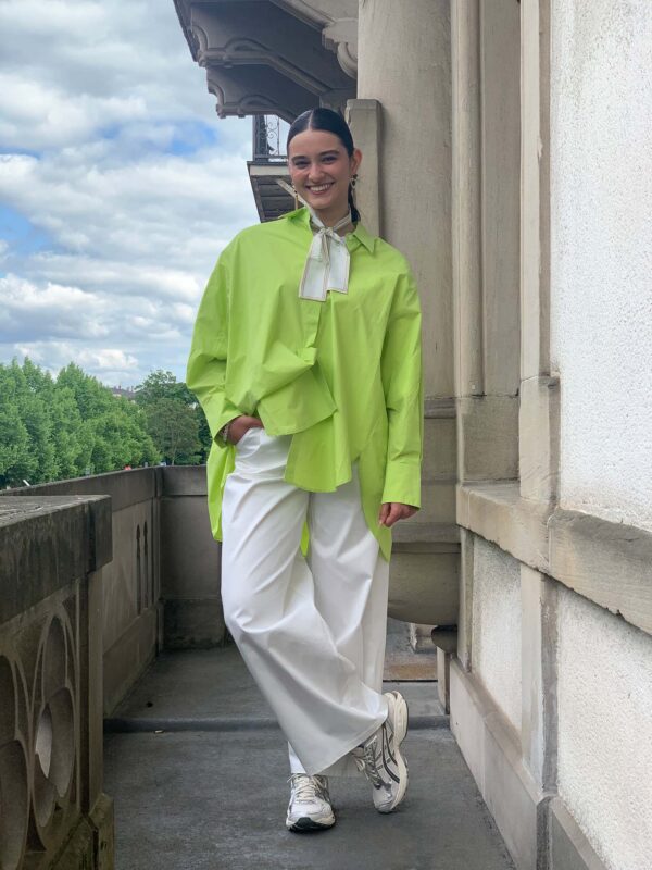 Bluse, neongrün – Bild 2