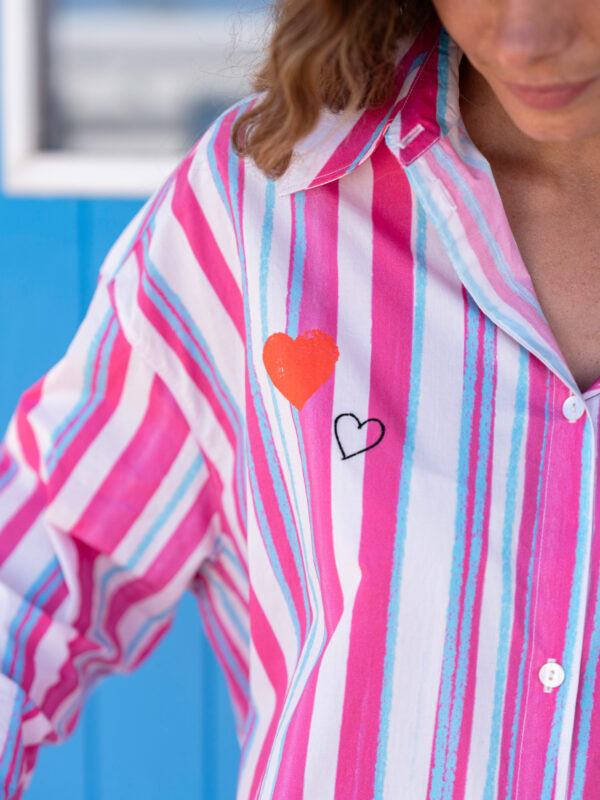Bluse, Gestreift