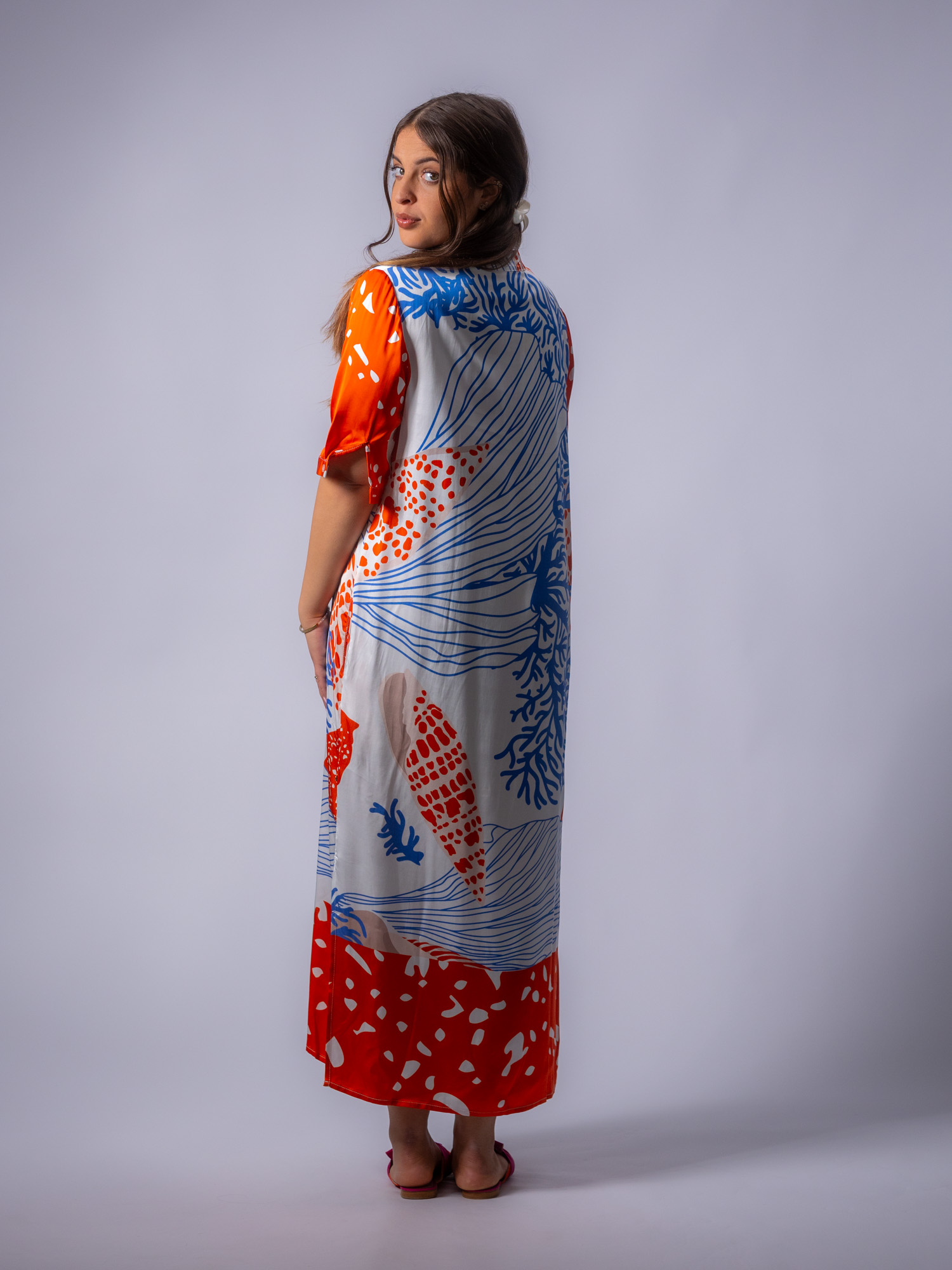 Maxikleid, Kurzarm – Bild 2