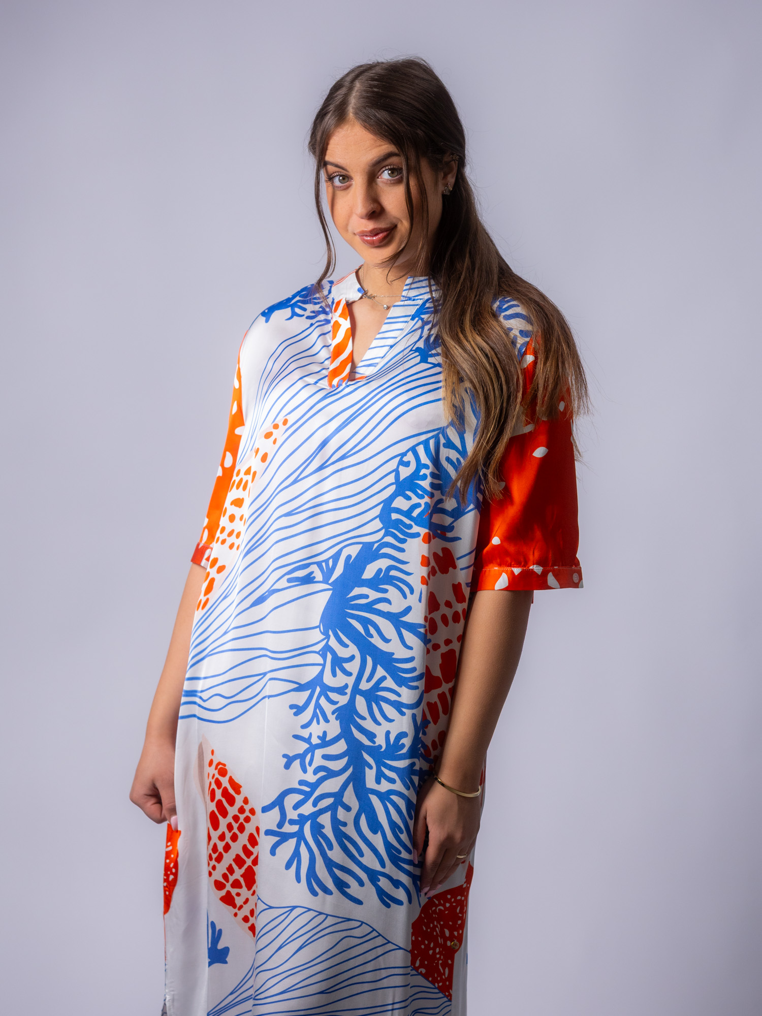 Maxikleid, Kurzarm – Bild 4