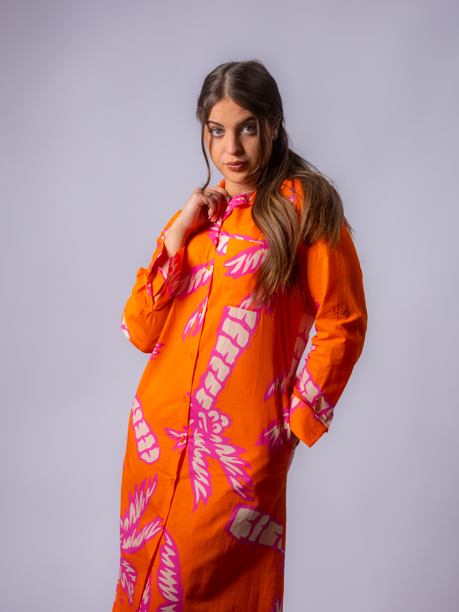 Mantelkleid mit Stehkragen – Bild 5